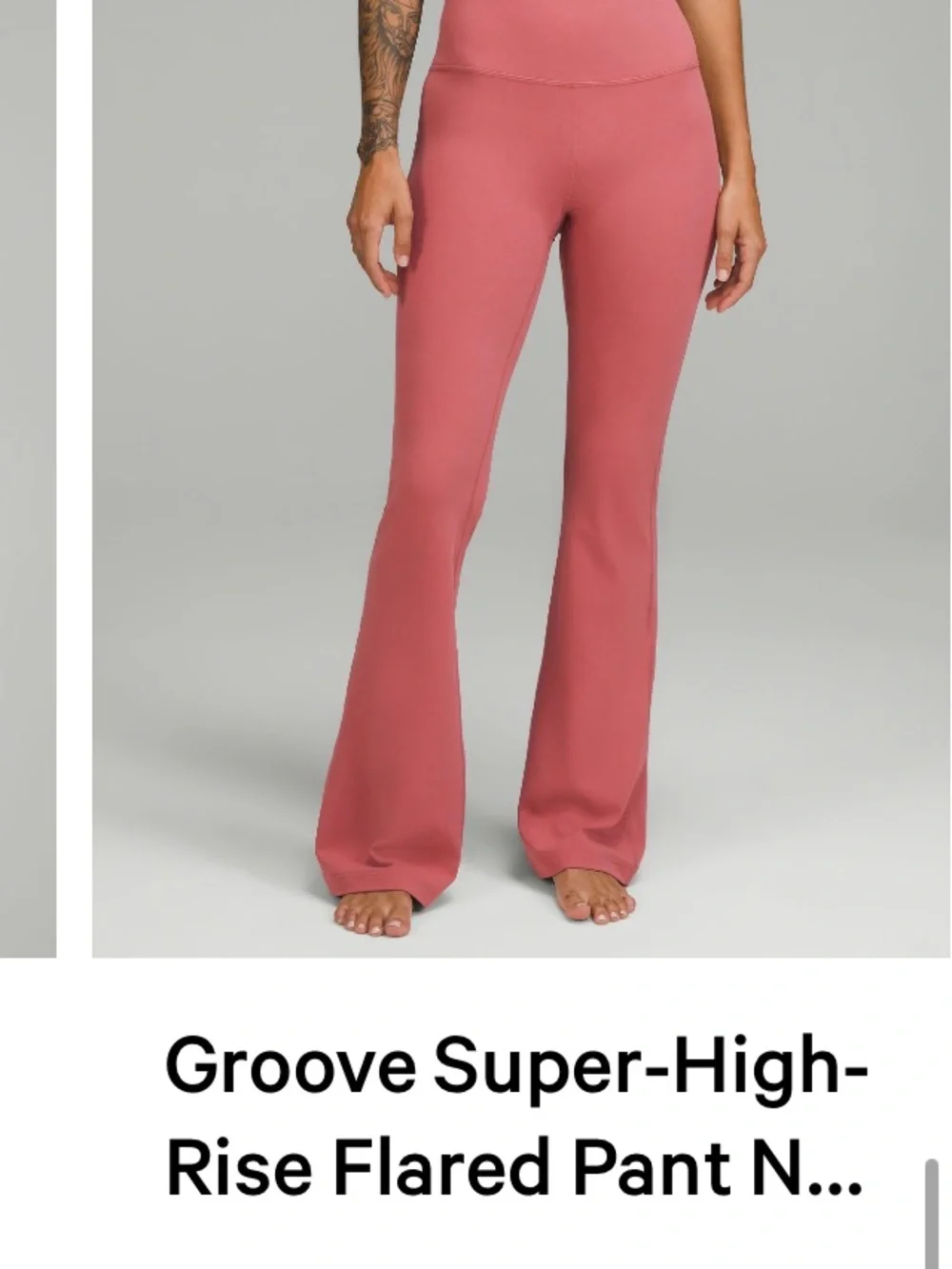 Lululemon Groove Super-High-Rise Flared Pant - Briar Rose